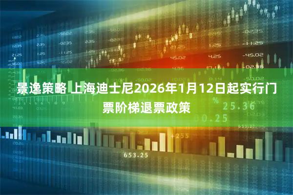 景逸策略 上海迪士尼2026年1月12日起实行门票阶梯退票政策